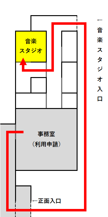 音楽スタジオ行き方 音楽スタジオ行き方