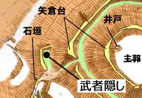 図(5)-加園城武者隠し部 図(5)-加園城武者隠し部