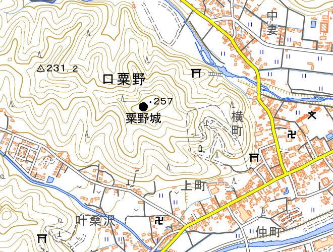 図(4)城の位置 図(4)城の位置