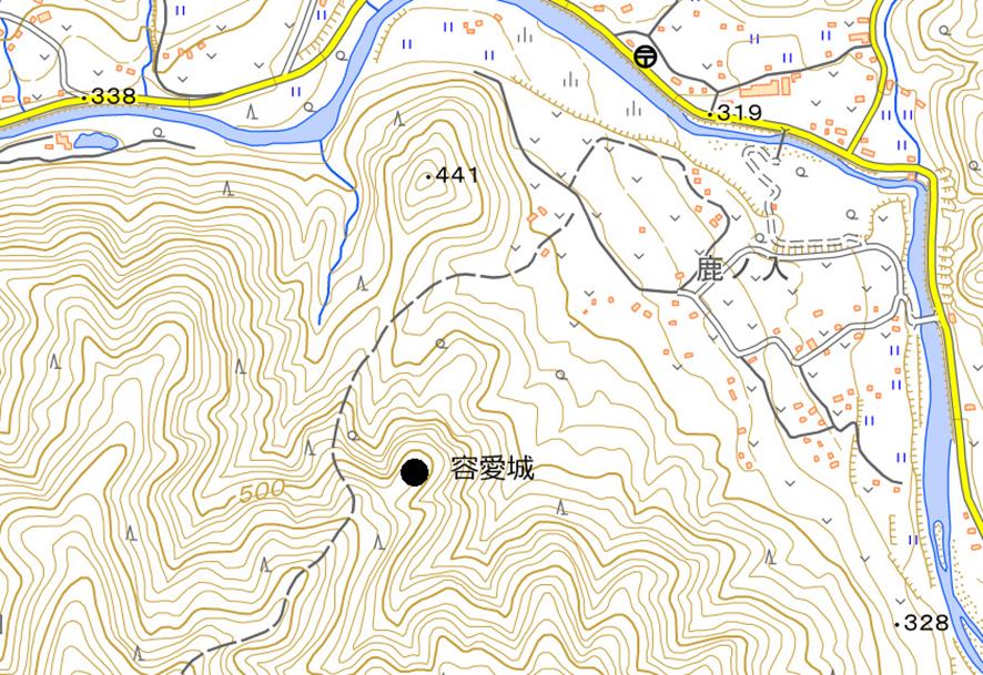 城の位置図 城の位置図