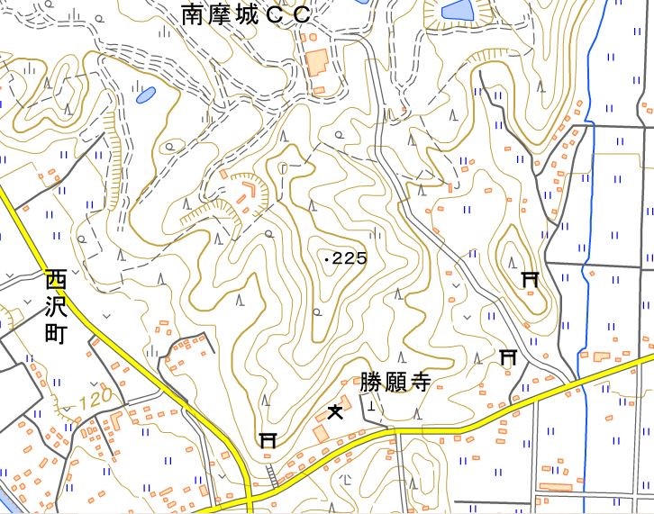 城の位置図(国土地理院地図) 城の位置図(国土地理院地図)